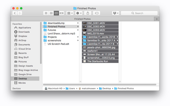 create a text file list of the contents of a folder for mac